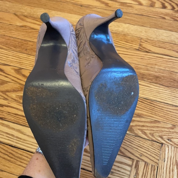 Nine West First Dance Vintage Pumps Satin Heels - Picture 11 of 13